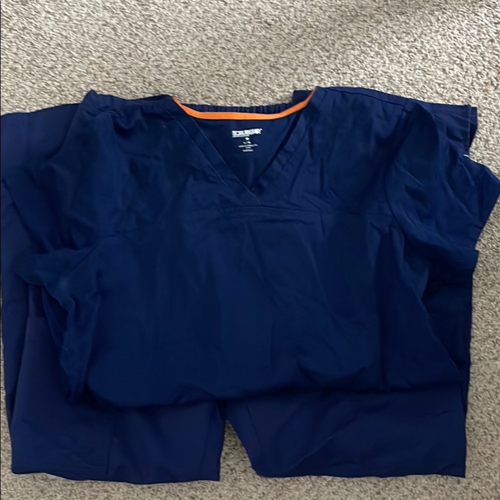 Navy blue scrub set